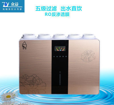 探索飲水新境界 新款香金檳蘋(píng)果五代凈水器，RO反滲透技術(shù)引領(lǐng)廚房直飲革命